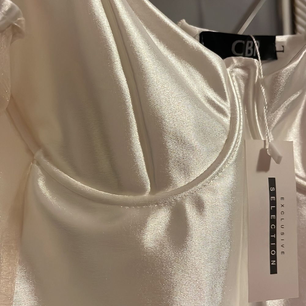 CBR WHITE MESH MINI DRESS